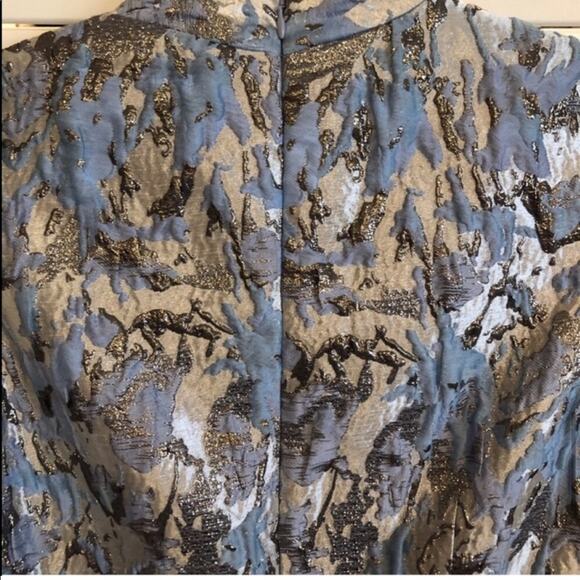 Aidan Mattox Blue and Silver Dress - Picture 13 of 13